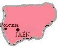Situacion de Porcuna en Jaen.